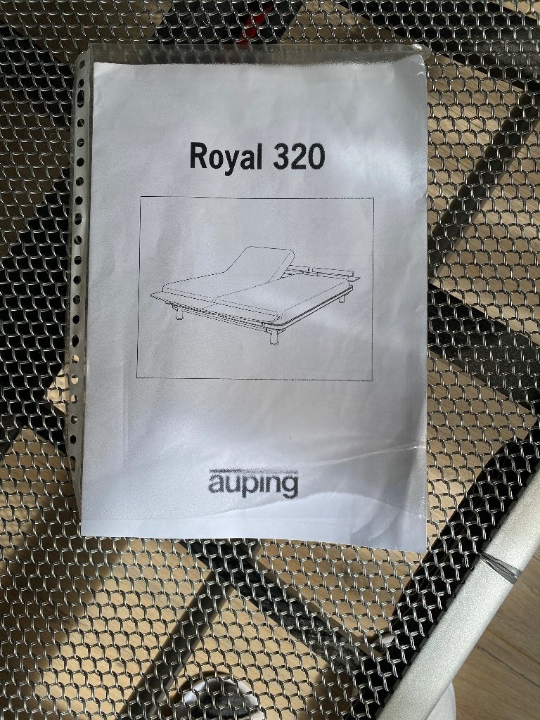 Auping tweepersoons bed, Ophalen, Tweepersoons, Mechanisch in allerlie standen te zetten, 200 cm