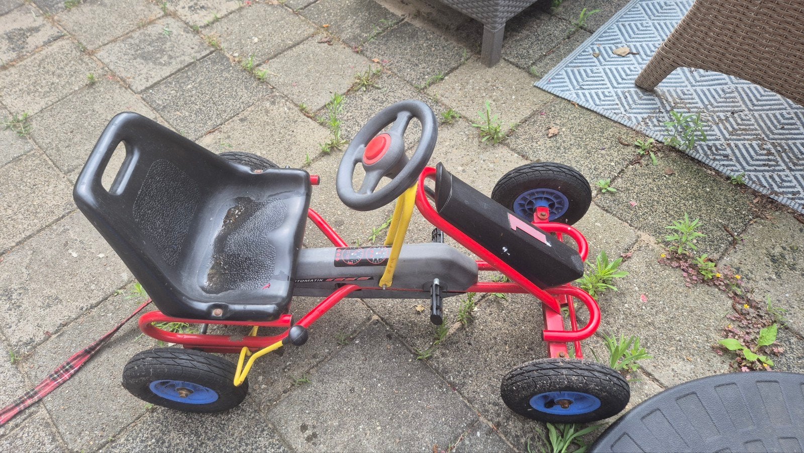 Rode skelter met nummer 1 - Gebruikt, Ophalen of Verzenden, Gebruikt, Overige merken