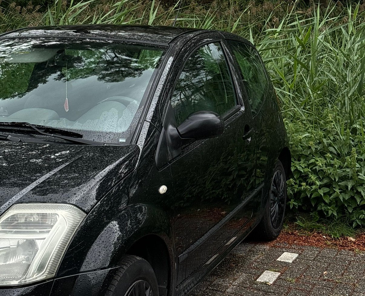 Citroen C2 1.1 I 2005 Zwart (te koop vanaf augustus), Voorwielaandrijving, 450 kg, 31 €/maand, 4 cilinders