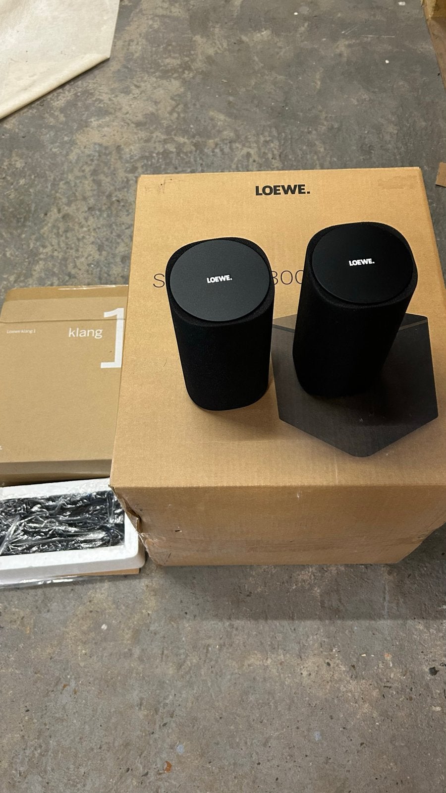 Loewe Klang 1 Speakerset - met subwoofer 300 zilver, Speakerset, Nieuw, Geschikt voor surround/home cinema, Ophalen