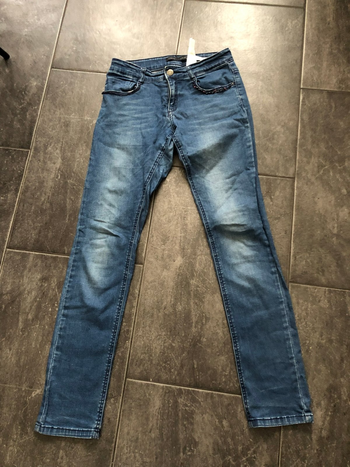 IKKS Slim Fit Jeans - Maat W28/W29 (confectie 36), Ophalen of Verzenden, Zo goed als nieuw, Blauw, W28 - W29 (confectie 36)