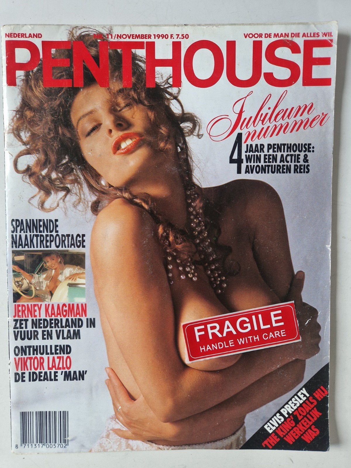 Penthouse Magazine 11-1990 - editie met Jerney Kaagman, Ophalen of Verzenden, Gelezen, Overige typen
