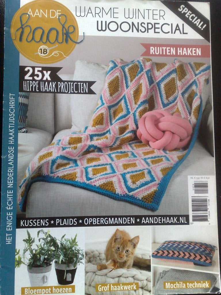 Haak tijdschrift = Aan de haak special nr. 18, Hobby en Vrije tijd, Breien en Haken, Verzenden, Zo goed als nieuw, Haken, Patroon of Boek