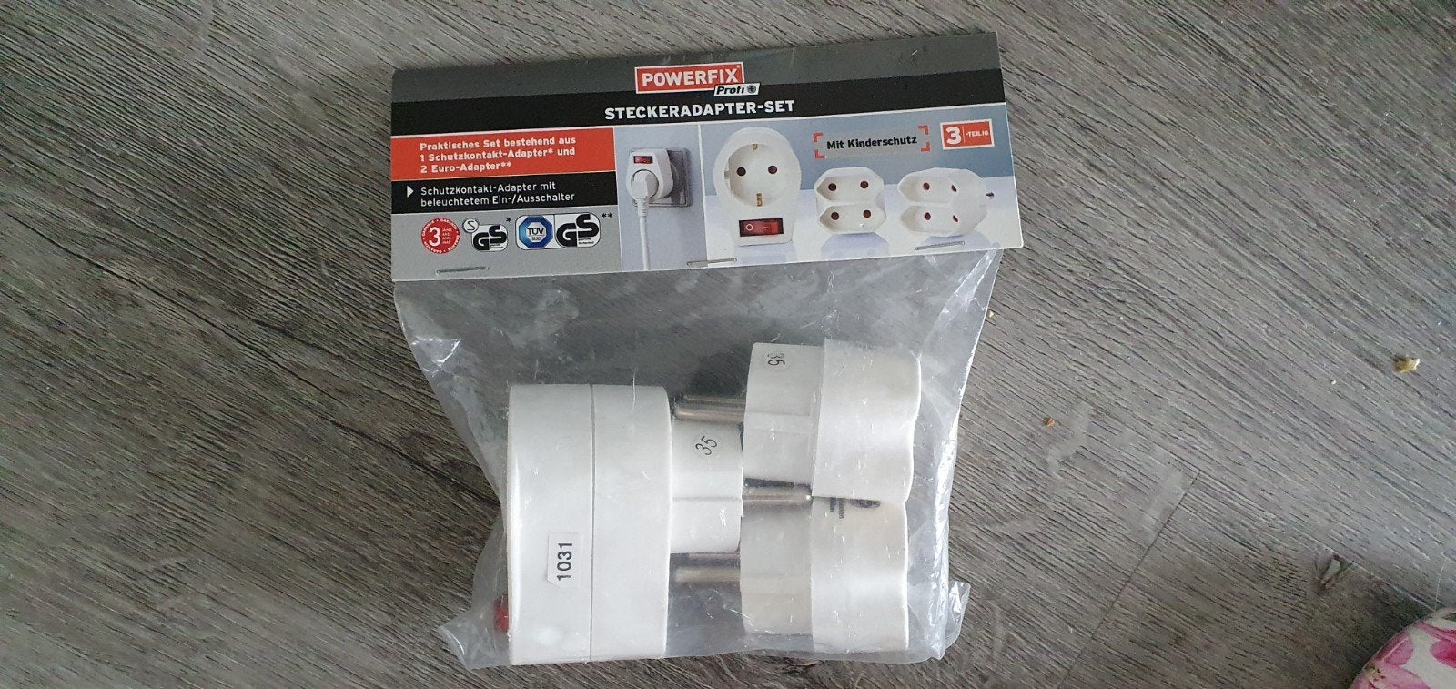 Powerfix Stekkeradapter-set - Nieuw in verpakking, Ophalen of Verzenden, Nieuw, Overige merken, Stekkerdoos