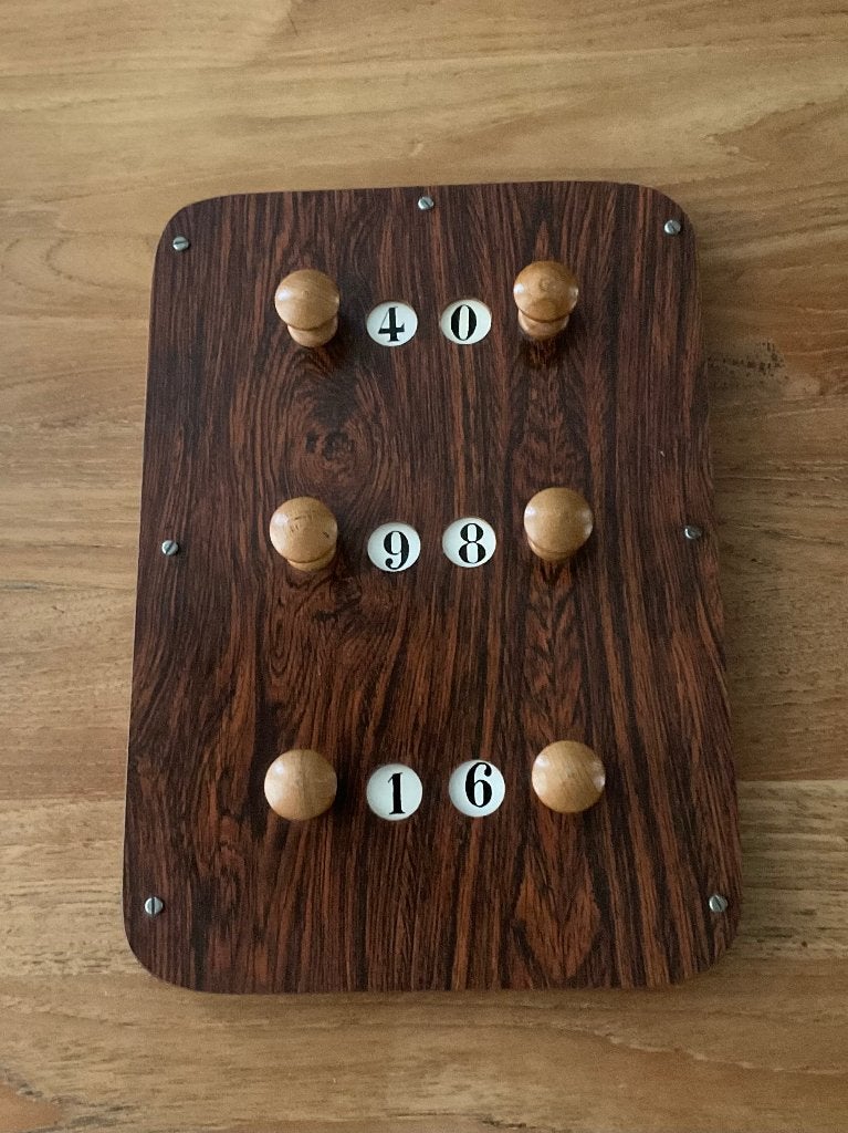 biljart carambole teller scorebord biljarten retro 2 spelers, Sport en Fitness, Biljarten en Poolen, Ophalen of Verzenden, Zo goed als nieuw
