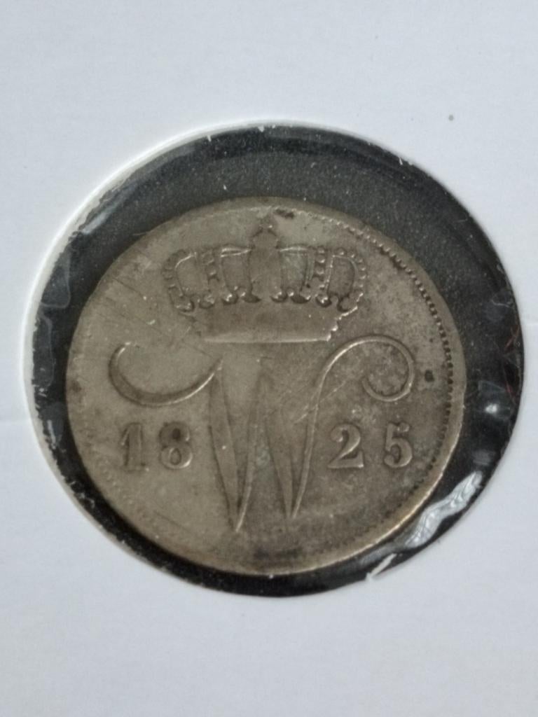 10 cent 1825 Utrecht Willem 1, Postzegels en Munten, Munten | Nederland, Ophalen of Verzenden, Koning Willem I, 10 cent