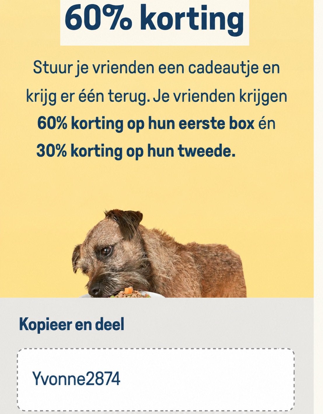 Butternut Box, Ophalen, Hond