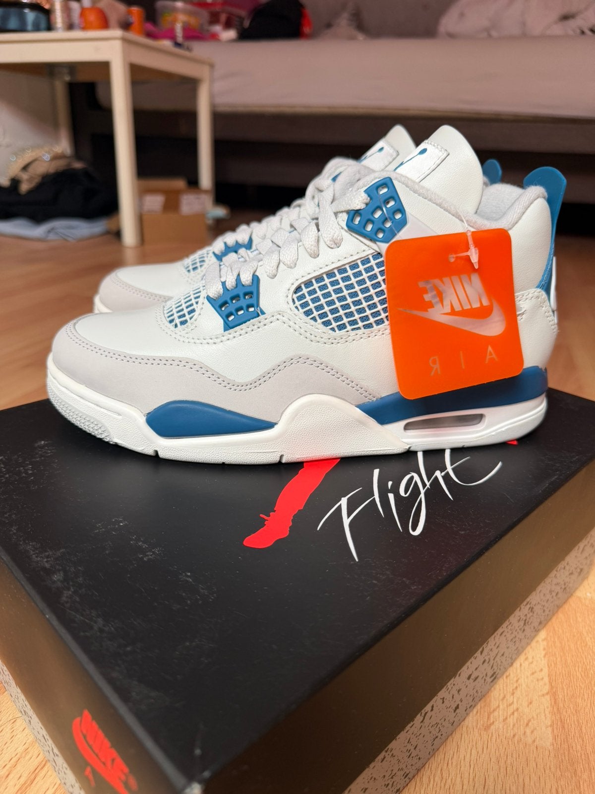 Nike air jordan 4 military blue 39, Kleding | Dames, Schoenen, Blauw, Nieuw, Ophalen of Verzenden, Sneakers of Gympen
