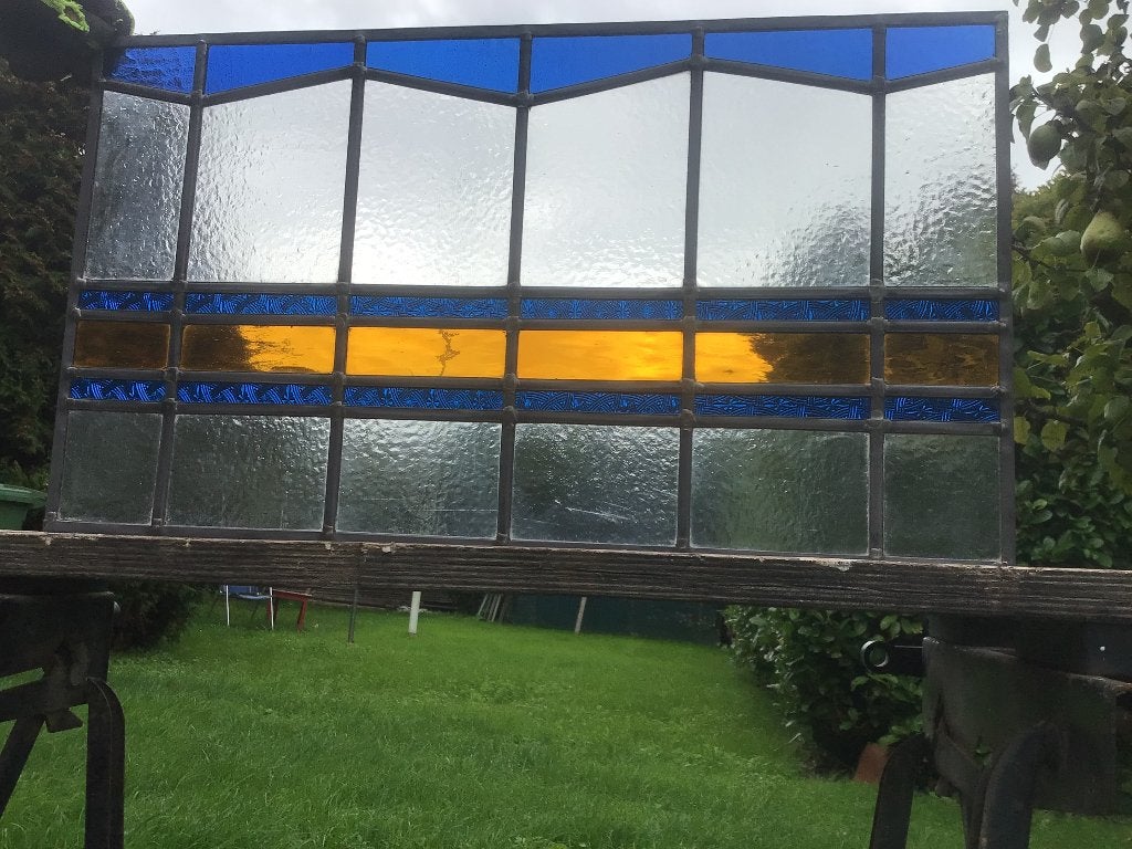Glas in lood ramen, Minder dan 80 cm, Overige typen, Ophalen of Verzenden, Zo goed als nieuw