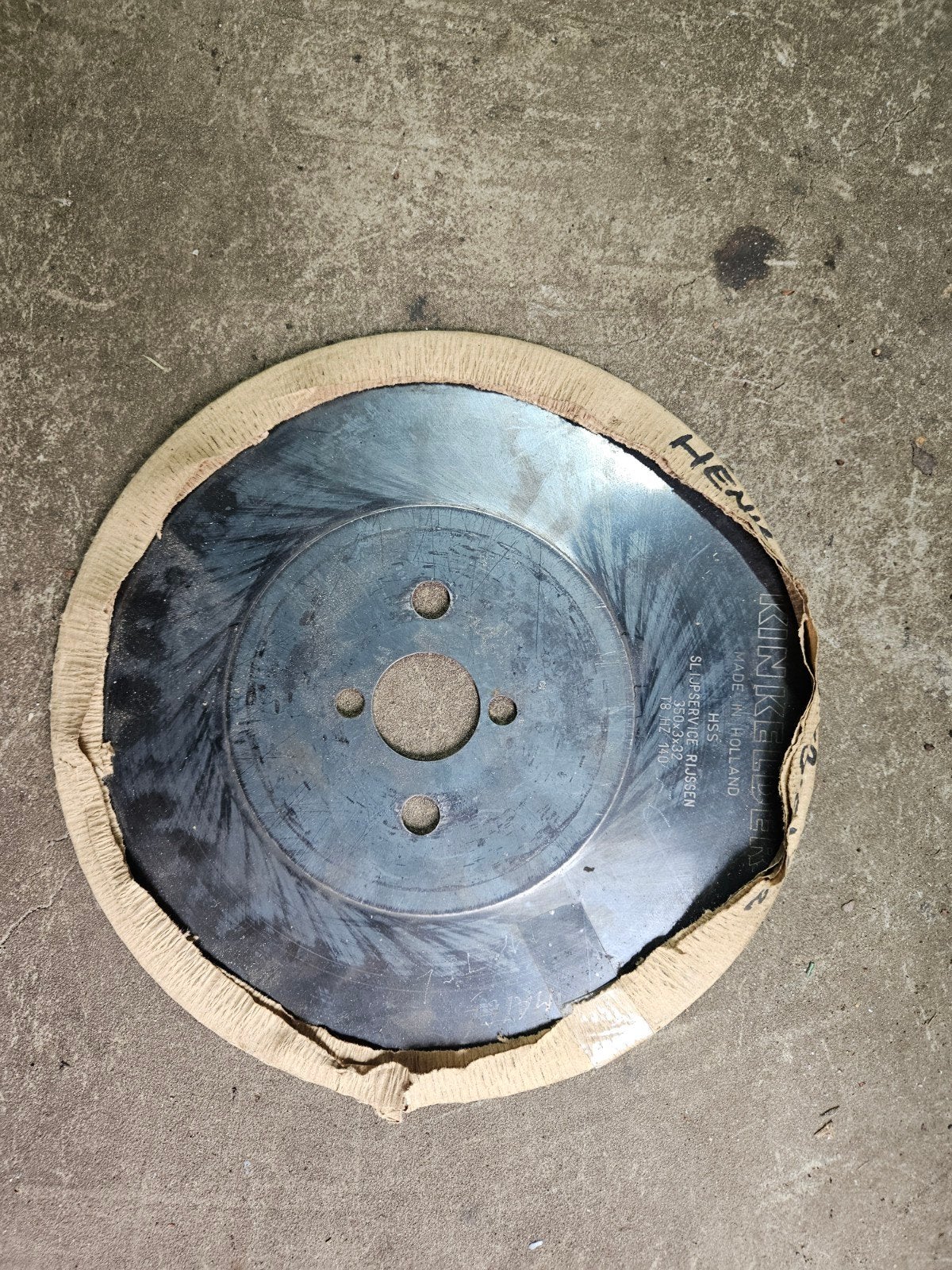 Kinkelder HSS Zaagblad 350x3x32 T8 HZ 140, 70 mm of meer, Ophalen of Verzenden, Zo goed als nieuw, Afkortzaag