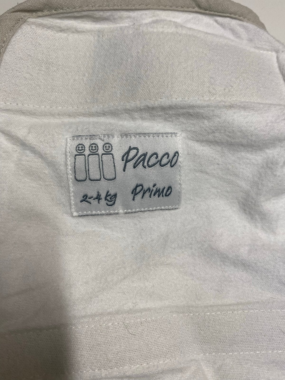 Pacco Primo inbakerdoek 2-4 kg, Wasbaar, Bakerzak of Bakerdoek, Zo goed als nieuw, Wit