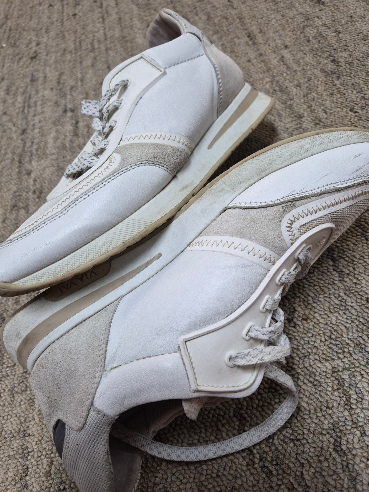 Via vai witte dames sneakers 42 leer mesh comfy foam, Via Vai, Wit, Ophalen of Verzenden, Sneakers of Gympen