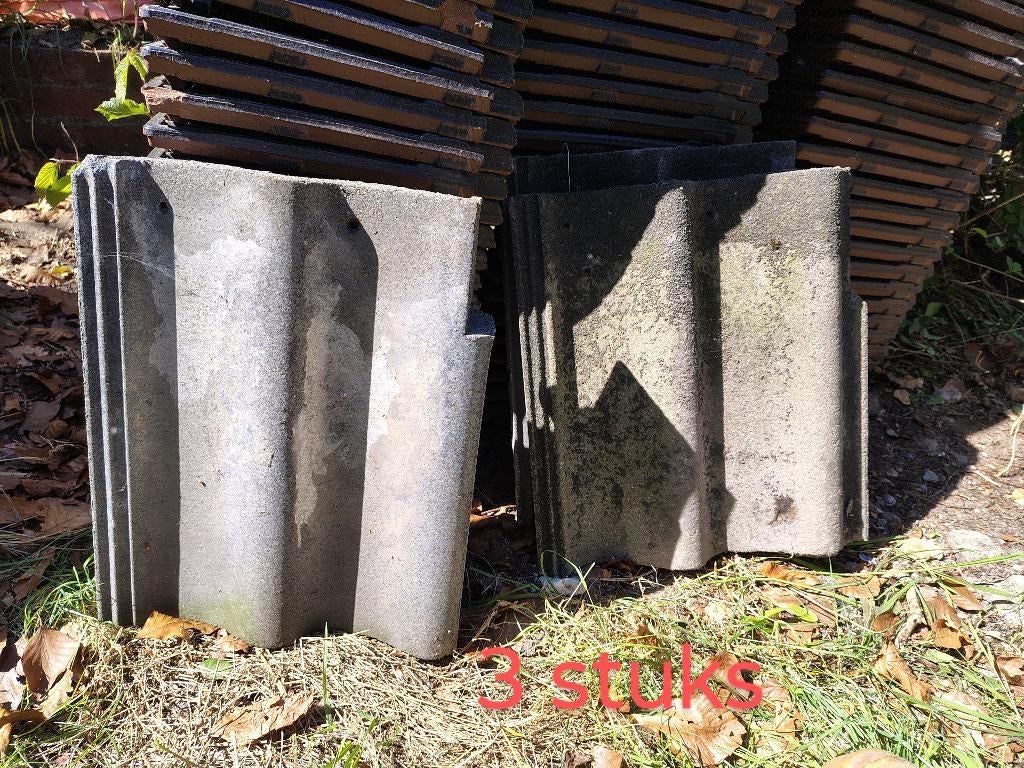 Dakpannen: RBB sneldek gevelpan nokvorsten ventilatiepan, Ophalen, Gebruikt, Steen of Klei, Minder dan 5 m²