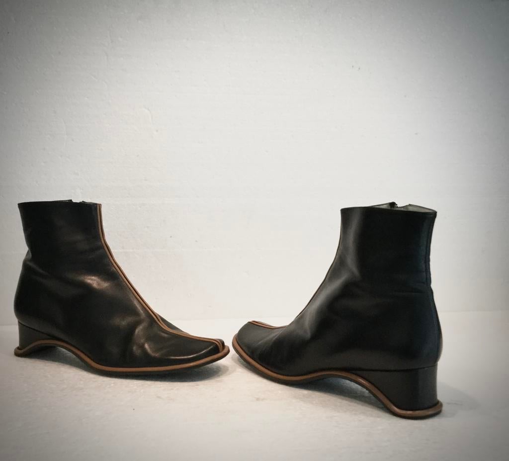 Audley exclusief design enkel laarzen sleehakken zwart 39, Ophalen of Verzenden, Lage of Enkellaarzen