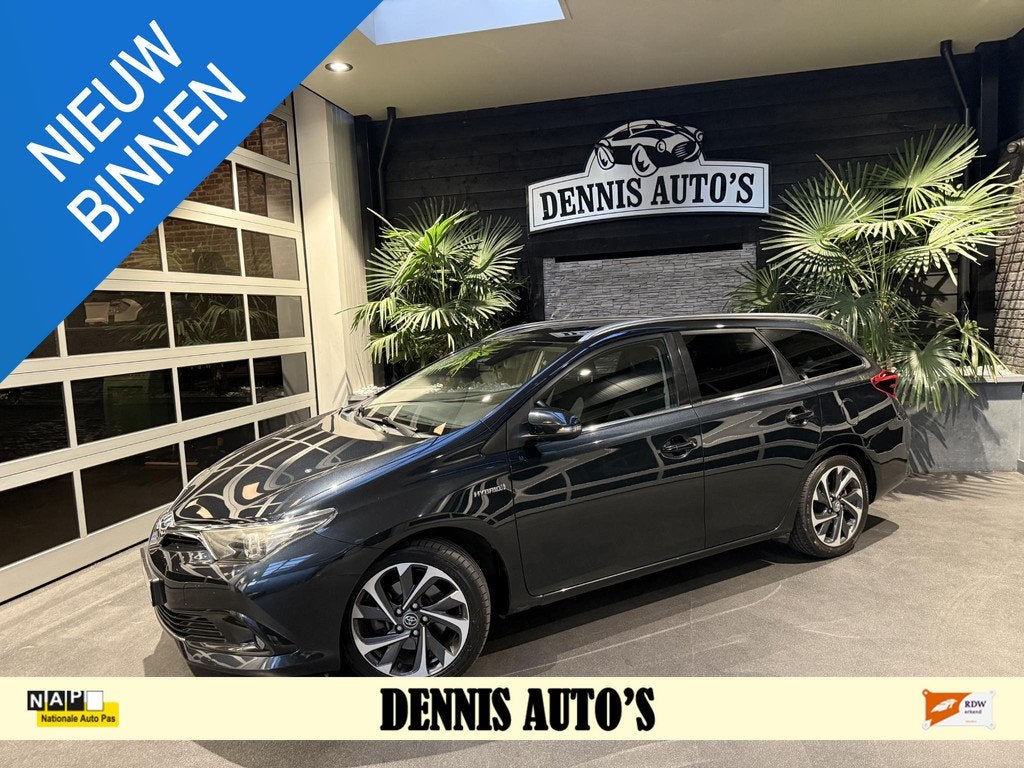 Toyota Auris Touring Sports 1.8 Hybrid Business Plus, Auto's, Toyota, Gebruikt, 4 cilinders, Blauw, Grijs
