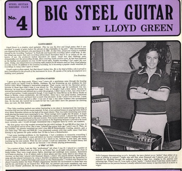 LP Lloyd Green - Big steel guitar, Ophalen, Gebruikt, Reissue, 12 inch