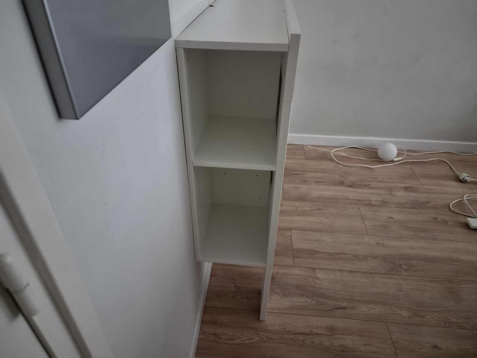 Ikea Brimnes hoofdeinde met opbergvakken, Huis en Inrichting, Slaapkamer | Bedden, Ophalen, Gebruikt, Wit, Tweepersoons