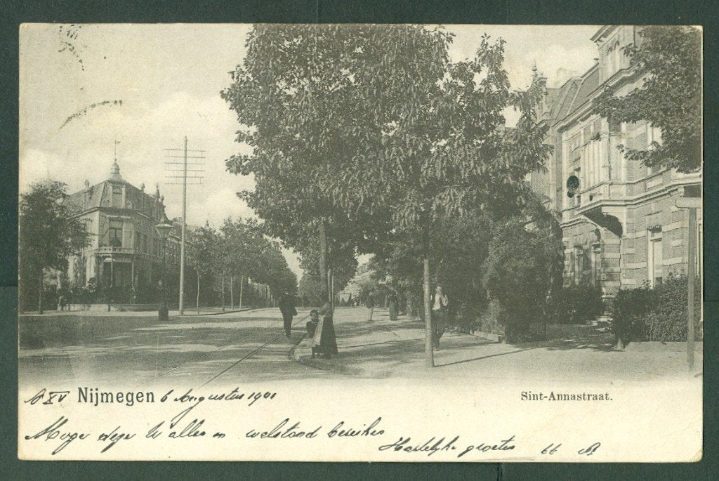 AK Nijmegen St Annastraat 1901, Ophalen of Verzenden, Voor 1920, Gelopen, Gelderland