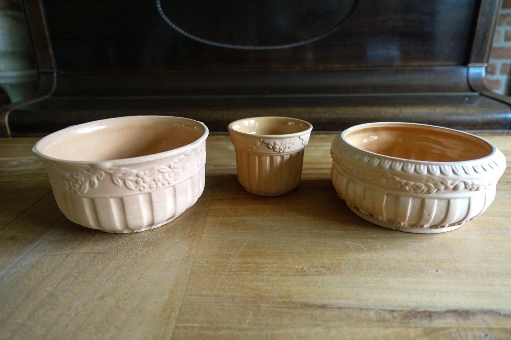 3 matte terra cotta bloempotten - bloembakjes - v.a. 1,50, Tuin en Terras, Bloempotten, Zo goed als nieuw, Terracotta, Binnen