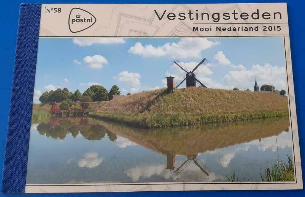 Prestigeboekje 58 - Vestingsteden, Mooi Nederland 2015, Ophalen of Verzenden, Na 1940, Postfris