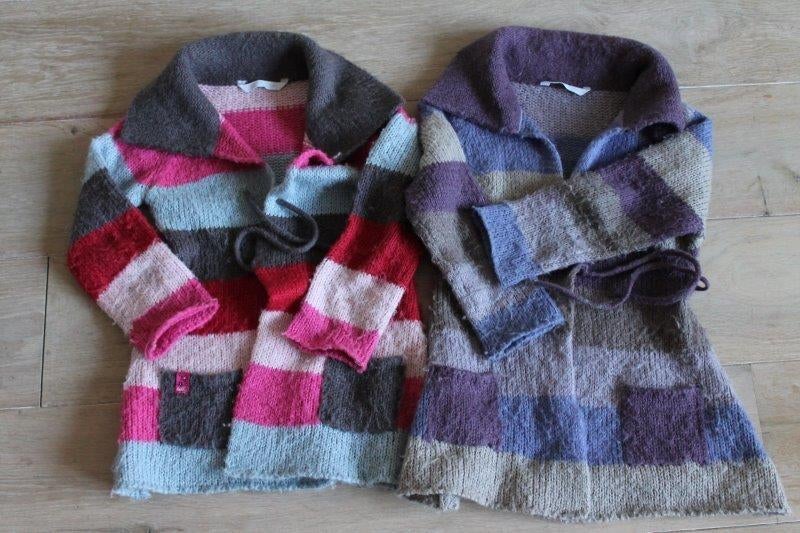 Twee gekleurde meisjesvesten maat 116, Kinderen en Baby's, Tweelingen en Meerlingen, Ophalen of Verzenden, Gebruikt, Kleding