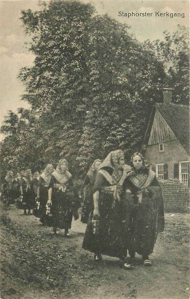 304-093-017 Staphorst Staphorster Kerkgang, Verzenden, Voor 1920, Overijssel