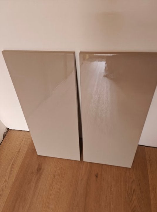 IKEA Selsviken hoogglans beige deurtjes (diverse maten), Ophalen, Zo goed als nieuw, Minder dan 150 cm, Minder dan 100 cm