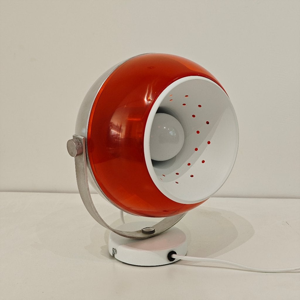Vintage Dijkstra oranje wandlamp, Gebruikt, Onbekend, Ophalen of Verzenden, Dijkstra