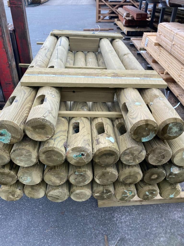 Geïmpregneerde palen met gestoken gaten nr. 716, Ophalen, Minder dan 180 cm, Palen
