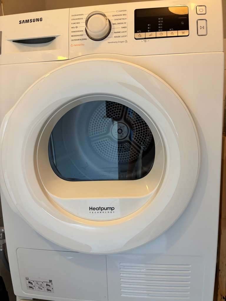 Samsung Warmtepompdroger - Zo goed als nieuw, Witgoed en Apparatuur, Wasdrogers, Ophalen, Wolprogramma, 8 tot 10 kg, Zo goed als nieuw