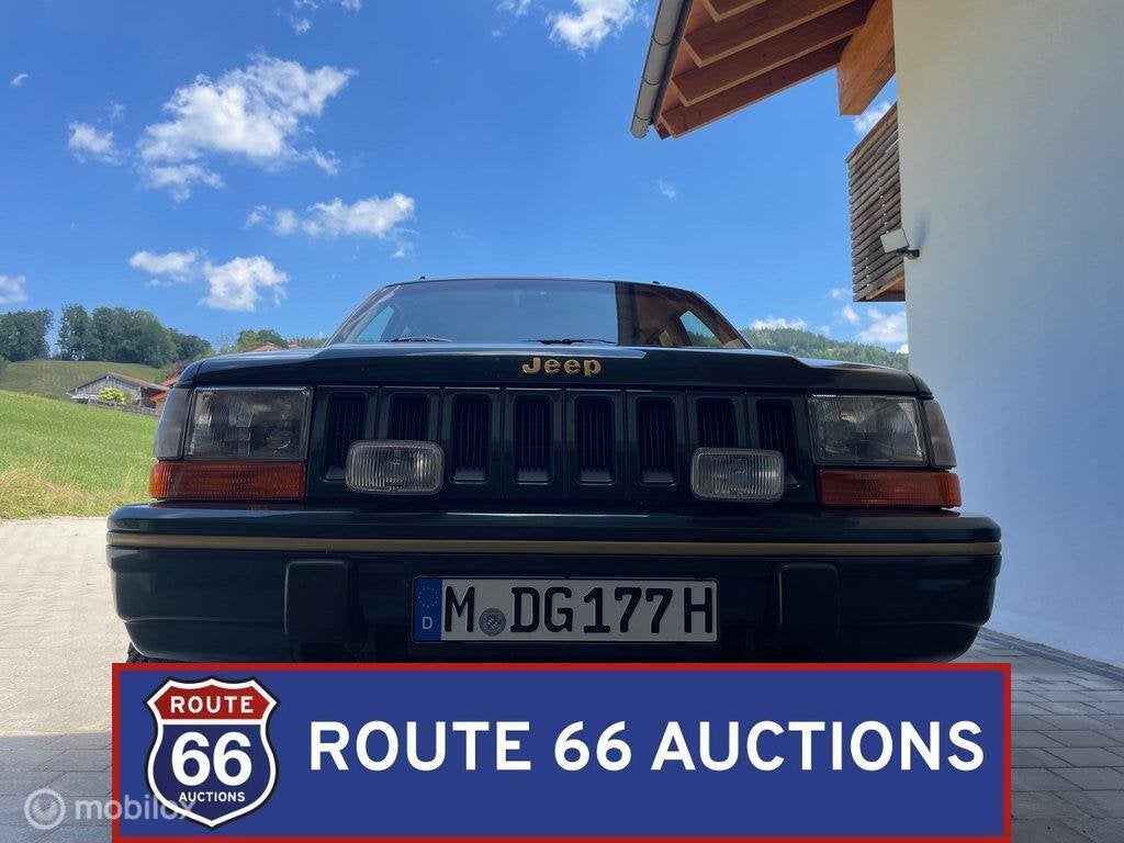 Jeep Grand Cherokee Limited | 1992 | Route 66 Auctions, Auto's, Jeep, Overige carrosserieën, Zwart, Bedrijf