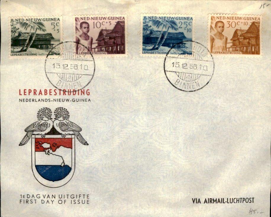 Nederlands Indië  - Leprabestrijding - 1956, Verzenden, Envelop