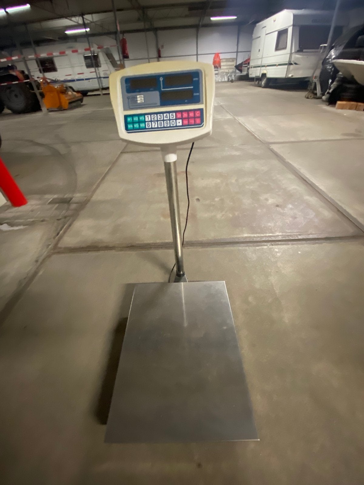 PRO WEEGSCHAAL 300 KG. TCS ELECTRONIC PRICE PLATFORM SCALE., Winkelweegschaal, 1 tot 500 gram, 100 kg of meer, Ophalen of Verzenden