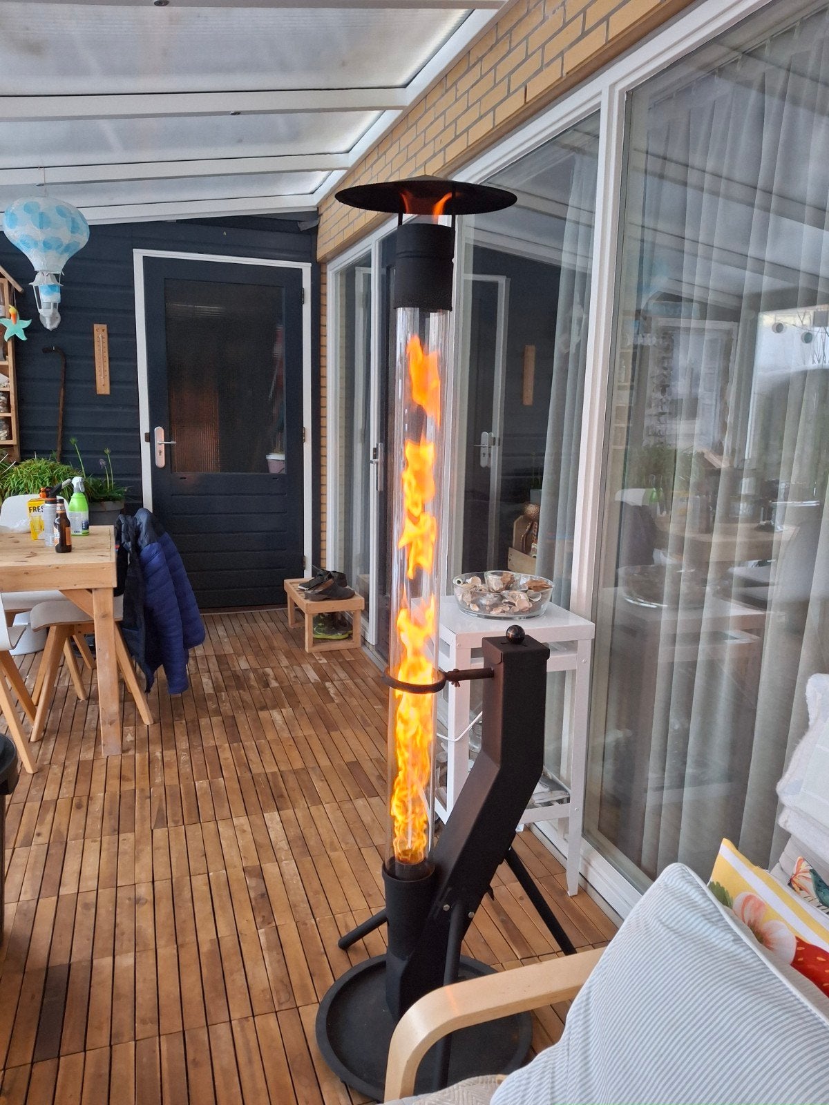 terrasverwarmer terrasheater, Ophalen, Zo goed als nieuw