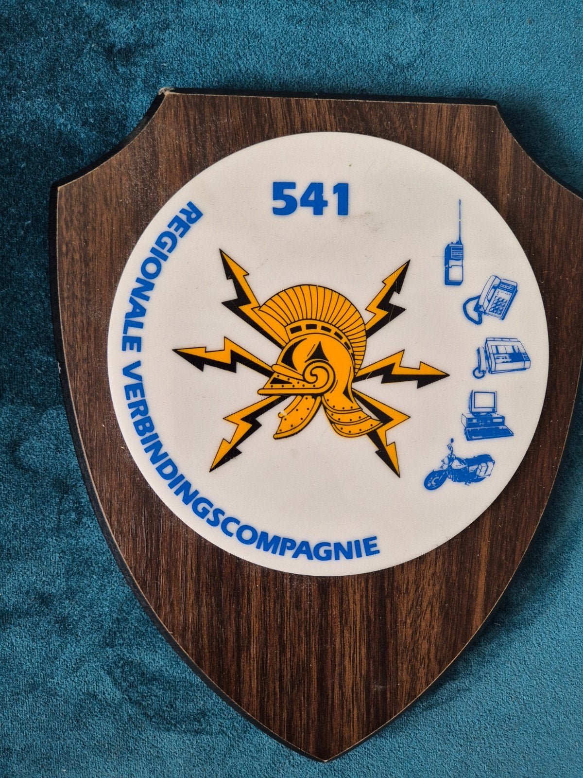 Wapenschild 541 Regionale Verbindingscompagnie, Ophalen of Verzenden, Landmacht, Nederland, Embleem of Badge