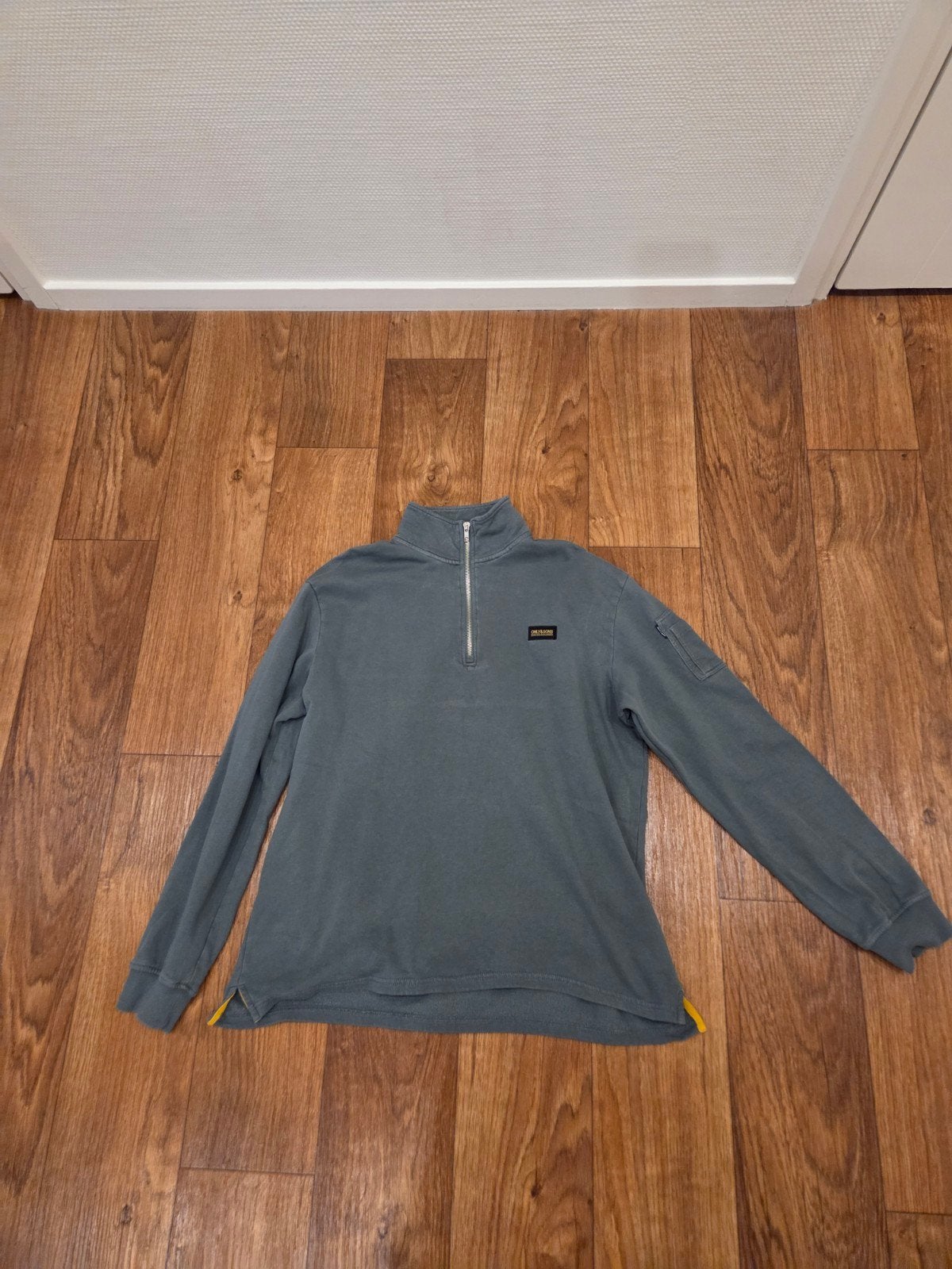 Only & Sons zipper trui met rits - Maat L/G, Maat 52/54 (L), Ophalen of Verzenden, Gedragen, Groen
