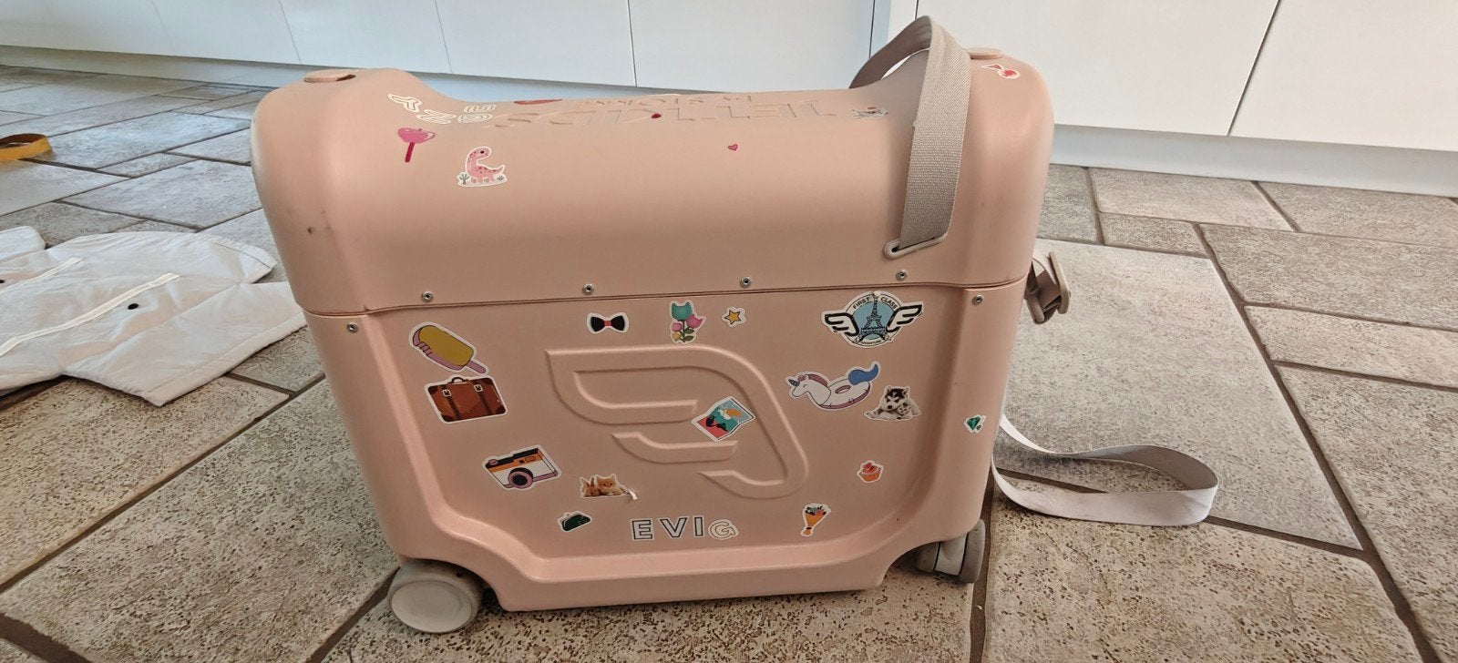 Roze Jetkids koffer met extra's en groene onderdelen, Kinderen en Baby's, Ophalen of Verzenden, Gebruikt, Overige merken