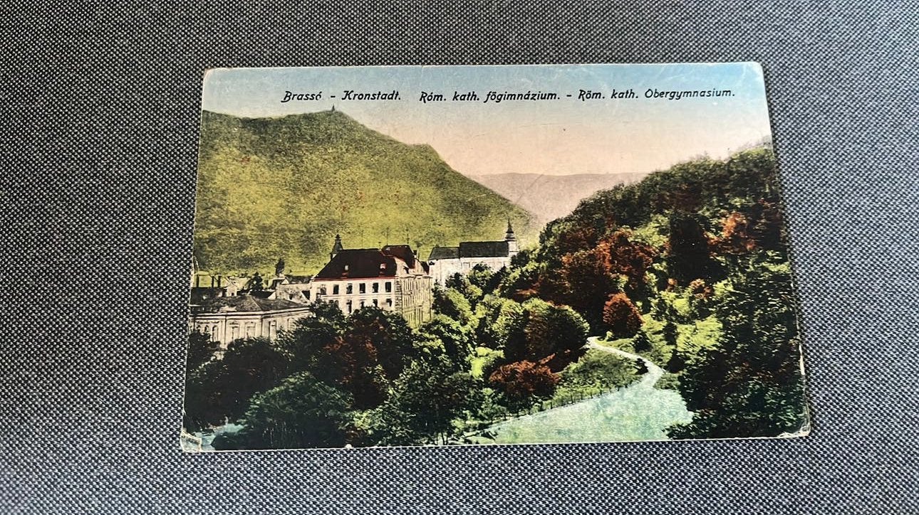 Roemenië Brassé Kronstadt Rom kath gymnasium, Ophalen of Verzenden, Voor 1920, Ongelopen, Overig Europa
