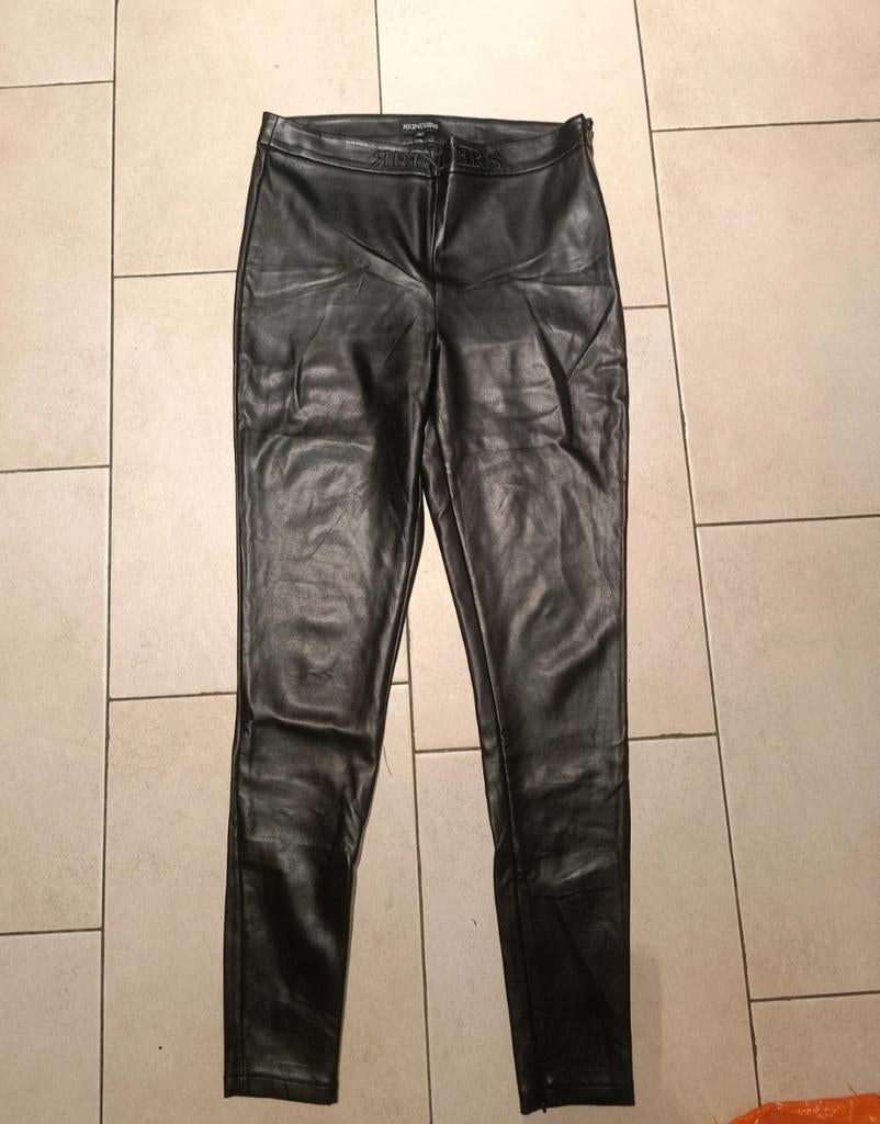 Reinders leren broek maat M, Reinders, Zwart, Zo goed als nieuw, Lang