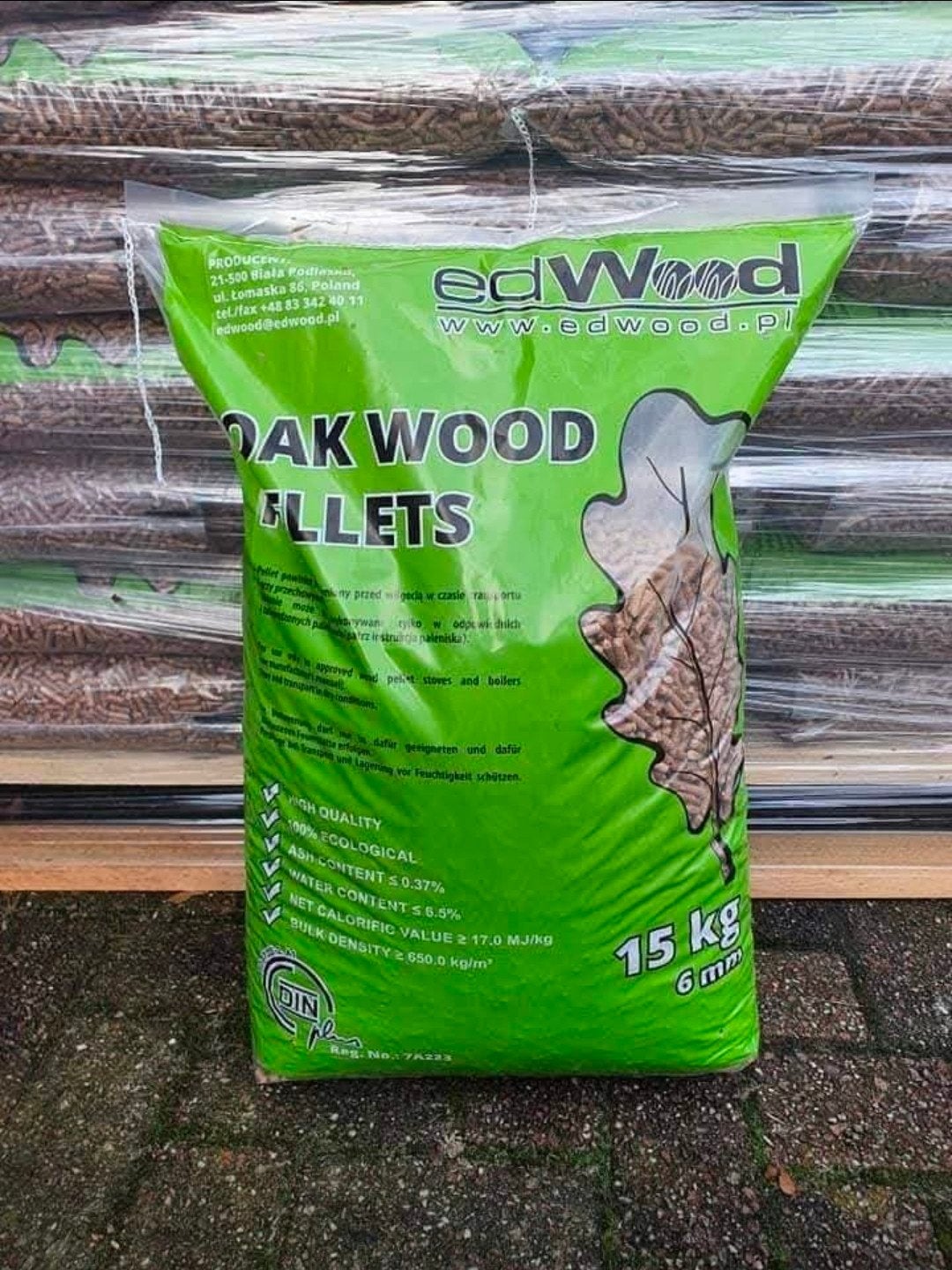 Eiken pellets, Tuin en Terras, Haardhout, Minder dan 3 m³, Ophalen