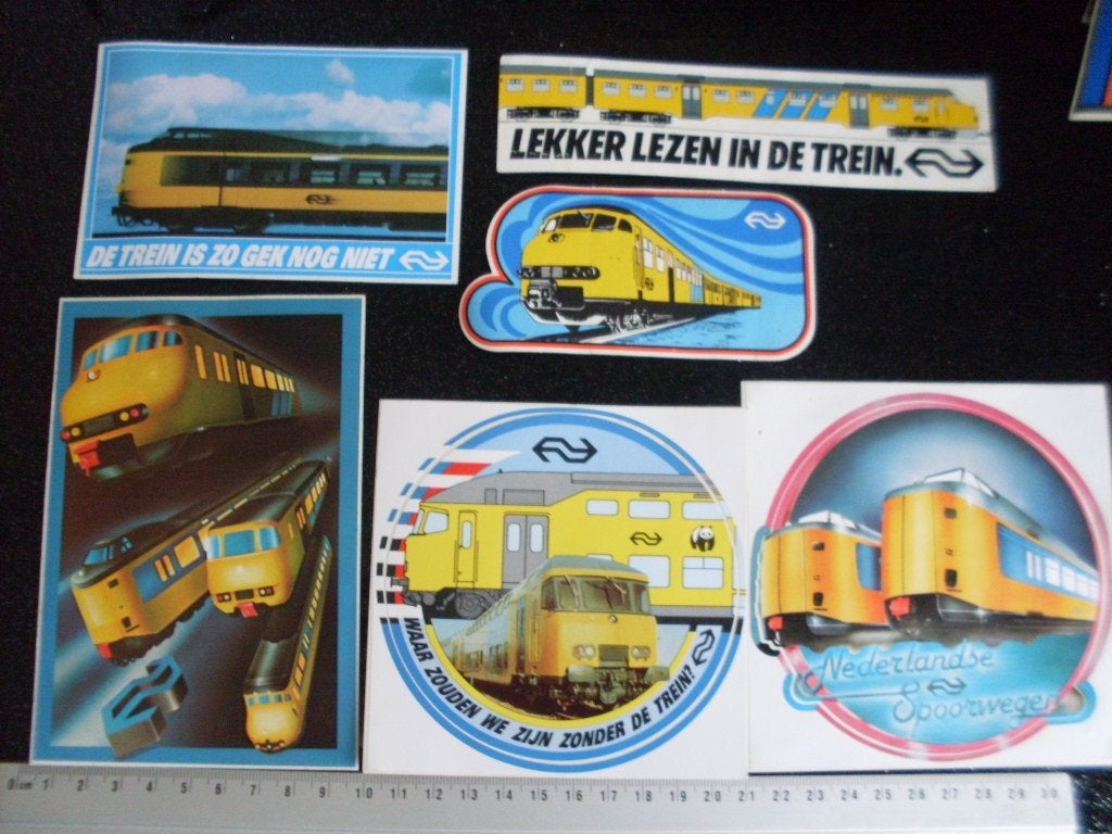 19x sticker NS nederlandse spoorwegen logo tienertoer, Verzamelen, Verzenden, Zo goed als nieuw, Bedrijf of Vereniging