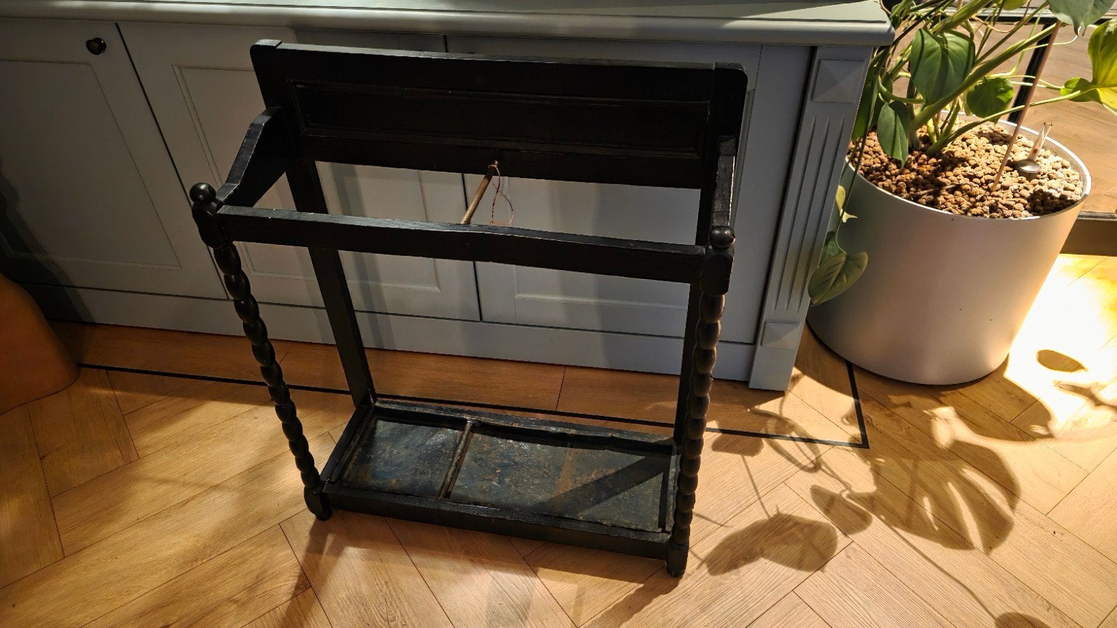 Antieke houten paraplubak - Klassiek en functioneel, Ophalen, Gebruikt, Hout