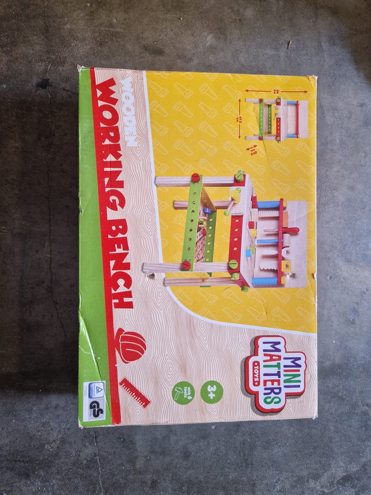 Nieuw houten werkbank met gereedschappen, Kinderen en Baby's, Speelgoed | Houten speelgoed, Ophalen of Verzenden, Nieuw