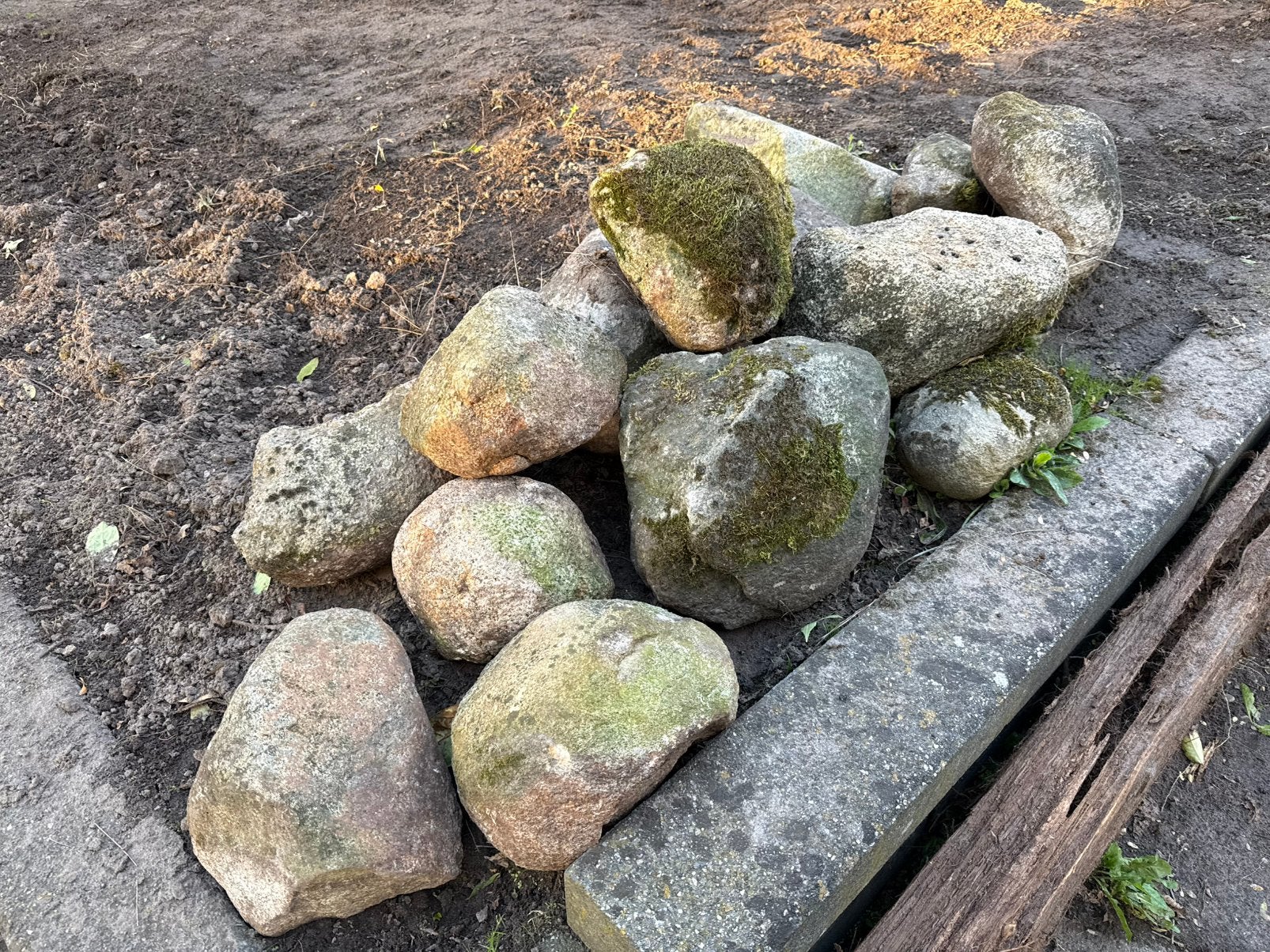 Natuurstenen / zwerfkeien., Tuin en Terras, Ophalen, Gebruikt, Overige materialen, Overige typen