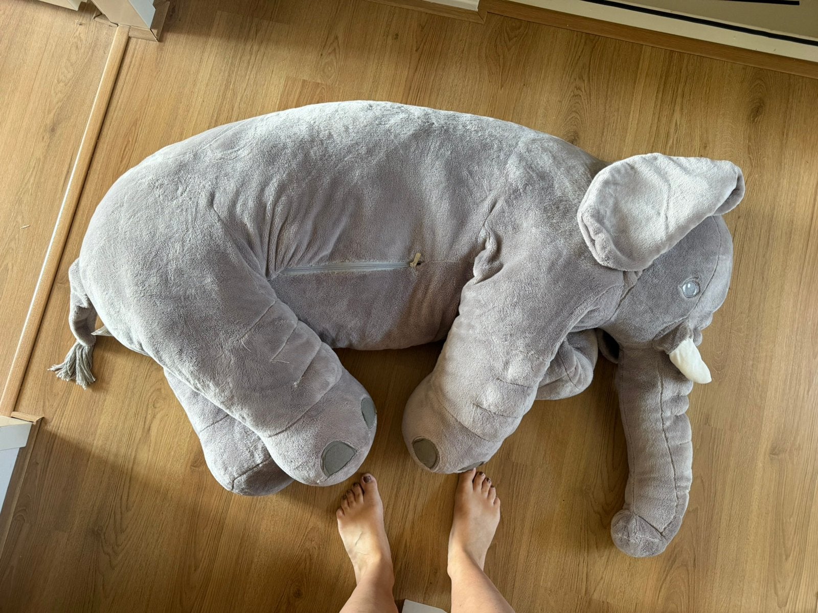 Enorme knuffel olifant te koop!, Kinderen en Baby's, Kinderkamer | Inrichting en Decoratie, Grijs, Ophalen, Zo goed als nieuw