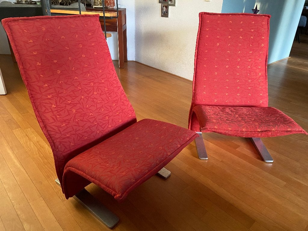 artifort concorde stoelen, Ophalen, Gebruikt, Minder dan 75 cm, Stof
