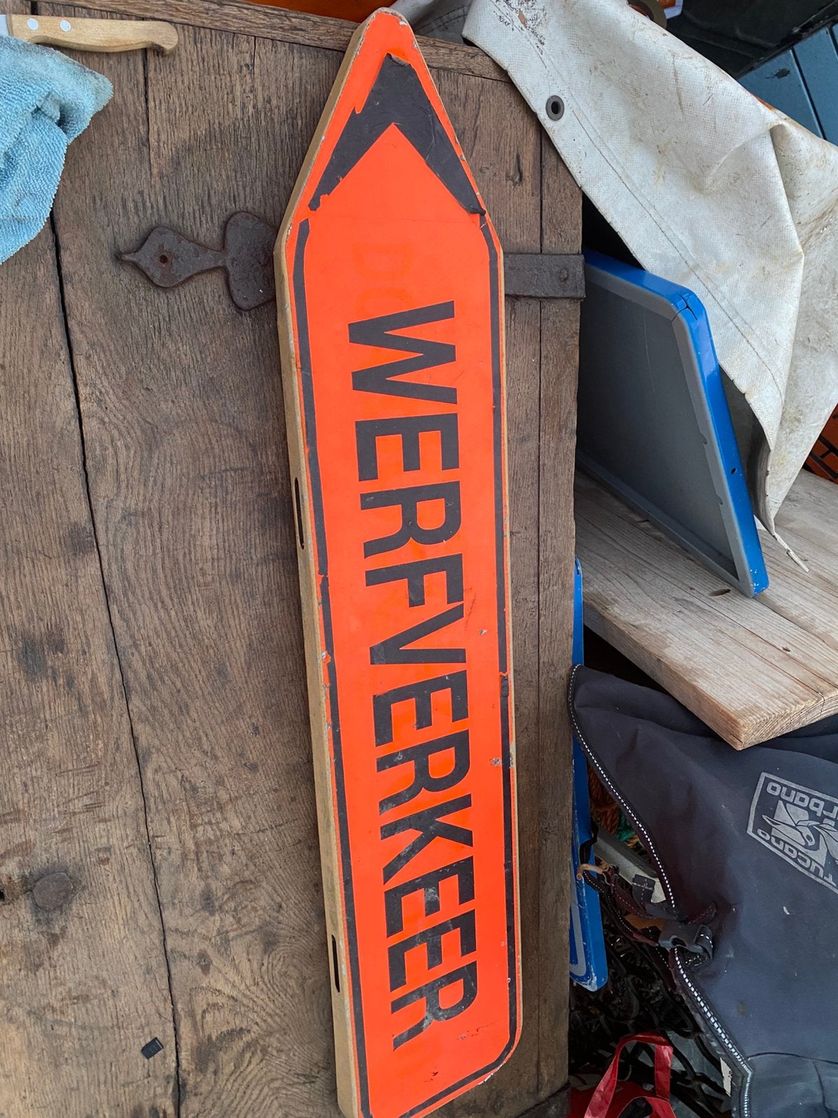 Bord, Ophalen of Verzenden, Gebruikt, Reclamebord