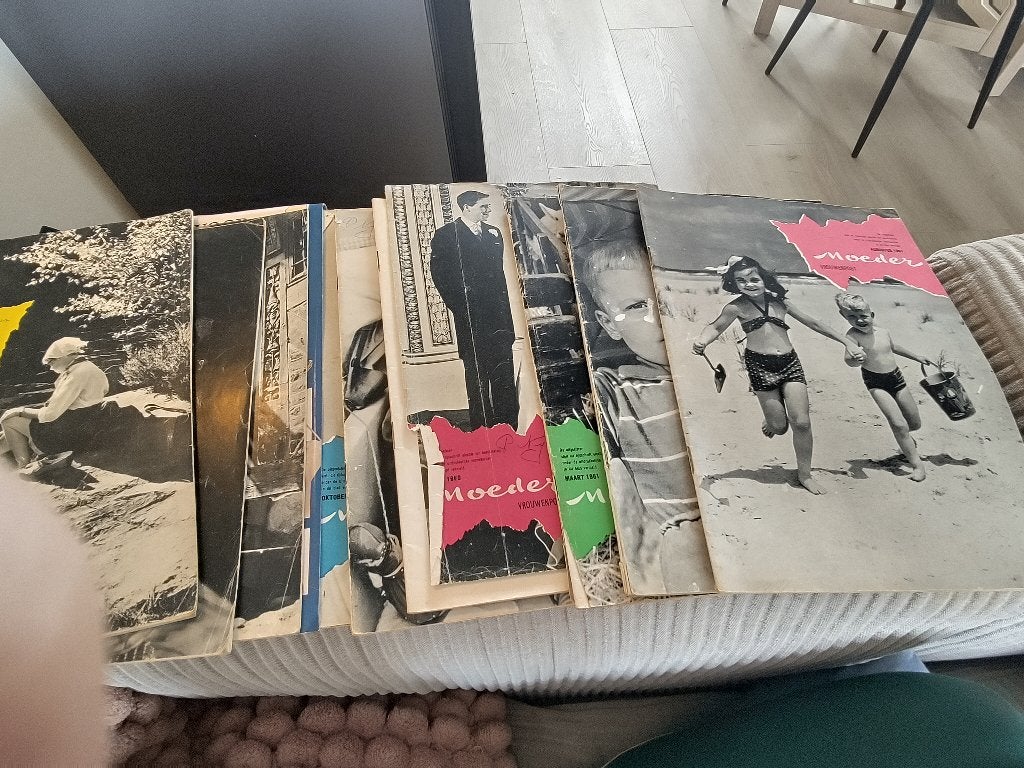 12x vintage Moeder-Vrouwenpost 1960/61 incl. laatste nr, Ophalen of Verzenden, 1960 tot 1980, Nederland, Tijdschrift