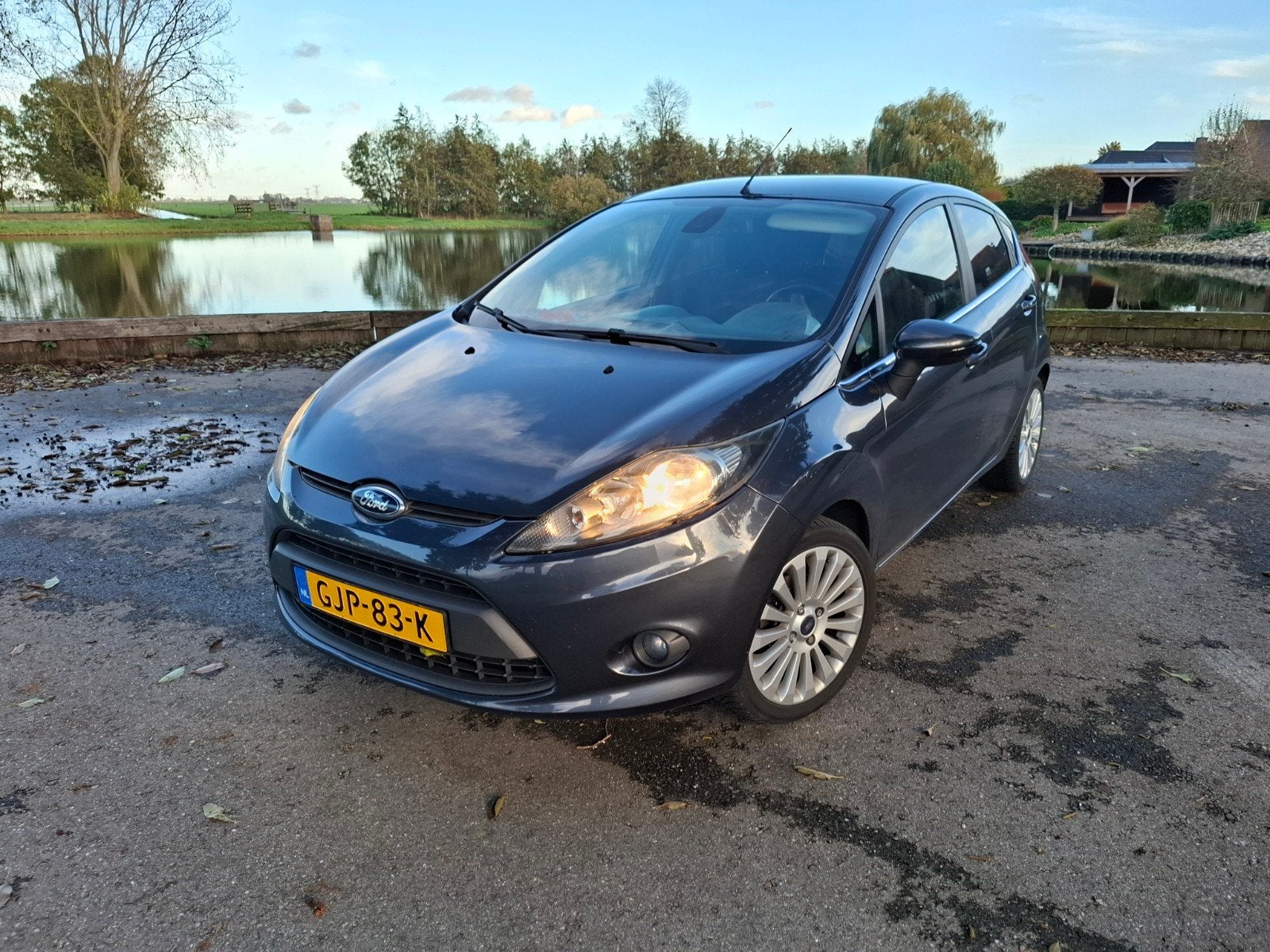 Ford Fiësta 1.25 60KW 5DR 2010 Grijs, Auto's, Ford, Voorwielaandrijving, 600 kg, 1242 cc, Handgeschakeld