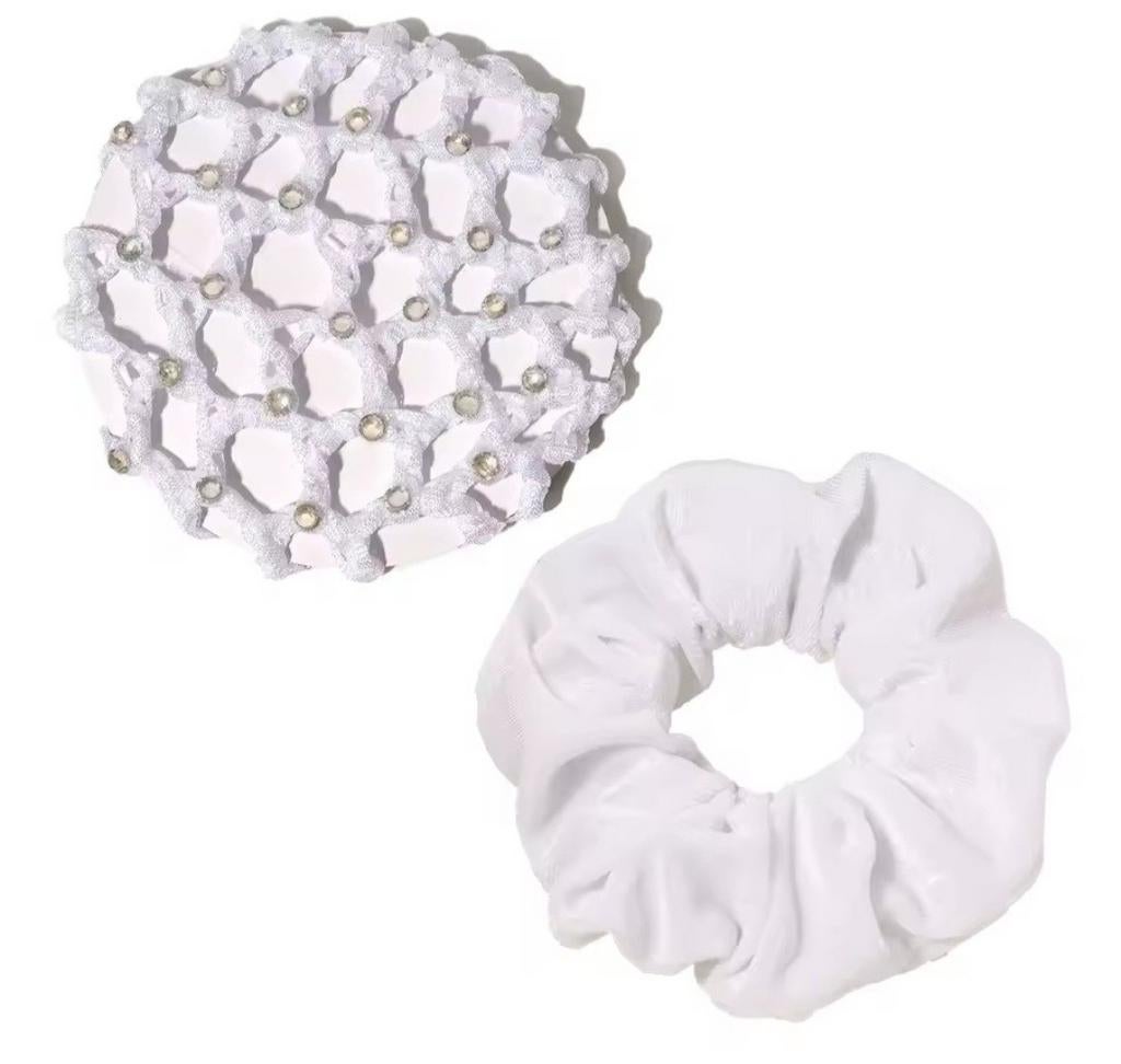 Haarnetje en scrunchie wit, Overige typen, Nieuw, Kinderen, Dressuur